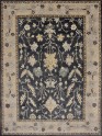 Traditional Charcoal/Black Wool Area Rug: Mafi Signature Izmir UT-149 (Hand-Knotted Area Rug)