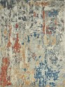 Transitional/Modern Orange/Rust Wool Area Rug: Regal Vancouver Nights 1822004: Rust/Blues (Power-Loomed Area Rug)