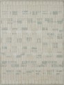 Modern Ivory/White Wool Area Rug: Regal Vancouver Nights 1822404: Cream/Azure (Power-Loomed Area Rug)