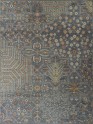 Traditional Grey/Silver Wool Area Rug: Antiquity Willow Crest 1230201: Slate/Gold (Hand-Knotted Area Rug)