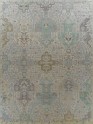 Traditional Beige/Tan Wool Area Rug: Antiquity Willow Crest 1230604: Beige/Teal (Hand-Knotted Area Rug)