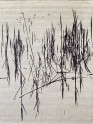 Contemporary Grey/Silver Wool Area Rug: Modern Masters Boho Willows Reflection 13230: Silver (Hand-Knotted Area Rug)