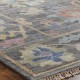 Traditional Grey/Silver Wool Area Rug: Regal Aaron 181298: Smoke/Multi (Hand-Knotted Area Rug)