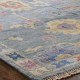 Traditional Blue/Navy Wool Area Rug: Regal Aaron 181798: Chambray/Multi (Hand-Knotted Area Rug)