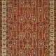 Traditional Orange/Rust Wool Area Rug: Regal Alexandra 181736: Rust/Beige (Hand-Knotted Area Rug)
