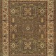 Traditional Green Wool Area Rug: Regal Alexandra 181646: Green/Tan (Hand-Knotted Area Rug)