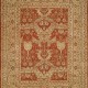Traditional Orange/Rust Wool Area Rug: Regal Alexandra 181746: Rust (Hand-Knotted Area Rug)