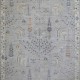 Bohemian/Traditional Beige/Tan Wool Area Rug: Mafi Signature Amiri AMR-103 (Hand-Knotted Area Rug)