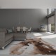 Seldens Exclusive | Heather Mclean | A Walk with my Children area rug Contemporary White/Ivory Wool Area Rug: Mafi Signature Custom Heather Mclean A Walk with my Children (Hand-Knotted Area Rug)