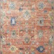 Traditional Orange/Rust Wool Area Rug: Regal Aaron 181409: Spice/Multi (Hand-Knotted Area Rug)