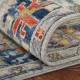 Transitional/Transitional Beige/Tan Wool Area Rug: Regal Akasha 181034: Parchment/Vintage Navy (Hand-Knotted Area Rug)