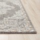 Traditional Light Grey Area Rug: Bainbridge Antony 21347: Light Grey/Ivory (Power-Loomed Area Rug)