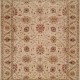 Traditional Ivory/White Wool Area Rug: Regal Babalonian 182085: Ivory/Ivory (Hand-Knotted Area Rug)