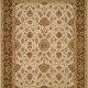 Traditional Ivory/White Wool Area Rug: Regal Cyprus Point 183218: Ivory/Brown (Handmade Area Rug)