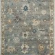 Traditional Grey/Silver Wool Area Rug: Regal Cavallo 183466: Vintage Grey/Blue (Hand-Knotted Area Rug)