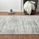 Modern/Bohemian Grey/Silver Area Rug: Regal Cosmic Storm 183230: Silver (Power-Loomed Area Rug)