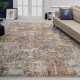 Traditional/Transitional Orange/Rust Area Rug: Regal Crater Mountain 183251: Spice/Grey (Power-Loomed Area Rug)