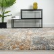 Modern/Transitional Grey/Silver Area Rug: Regal Crater Mountain 183451: Granite/Spice (Power-Loomed Area Rug)