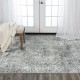 Modern Black Wool Area Rug: Bainbridge Cutler 23111: Black/Ivory (Luxe-Weave Construction Area Rug)