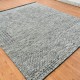 Transitional/Bohemian Charcoal/Black Wool Area Rug: Mafi Signature Harmony DJ-1307 (Hand-Knotted Area Rug)