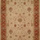 Traditional Ivory/White Wool Area Rug: Regal Emporium 185082: Ivory/Red (Hand-Tufted Area Rug)