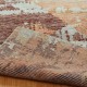 Transitional/Modern Orange/Rust Wool Area Rug: Regal Erasure 185273: Rust (Hand-Knotted Area Rug)