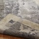 Transitional/Modern Grey/Silver Wool Area Rug: Regal Erasure 185373: Grey (Hand-Knotted Area Rug)