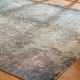 Transitional/Modern Beige/Tan Wool Area Rug: Regal Erasure 185473: Earth/Blue (Hand-Knotted Area Rug)