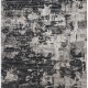 Transitional/Modern Charcoal/Black Wool Area Rug: Regal Erasure 185773: Charcoal (Hand-Knotted Area Rug)