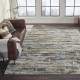 Transitional/Modern Multi Wool Area Rug: Regal Erasure 185873: Multi (Hand-Knotted Area Rug)