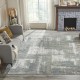 Transitional/Modern Grey/Silver Wool Area Rug: Regal Estelle 185655: Grey/White (Handmade Area Rug)