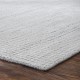 Transitional/Modern Ivory/White Wool Area Rug: Regal Harbor Days 188622: White/Granite (Handmade Area Rug)