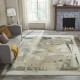 Modern/Transitional Grey/Silver Wool Area Rug: Regal Hexton 188494: Grey/Sage (Hand-Knotted Area Rug)