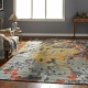 Transitional/Modern Blue/Navy Wool Area Rug: Regal Issaquah Treasures 189252: Blue/Multi (Hand-Knotted Area Rug)