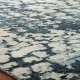 Transitional/Modern Blue/Navy Wool Area Rug: Regal Issaquah Treasures 189452: Indigo/Ivory (Hand-Knotted Area Rug)