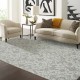 Modern/Transitional Grey/Silver Area Rug: Regal Joy Reborn 1810636: Hazy Platinum (Handmade Area Rug)