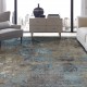Modern Blue/Navy Area Rug: Regal Jnana 1810770: Blue/Grey (Hand-Knotted Area Rug)