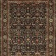 Traditional Charcoal/Black Wool Area Rug: Mafi Signature Khanna KH-1000 (Hand-Knotted Area Rug)