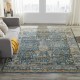 Traditional Blue/Navy Wool Area Rug: Regal Klamath Terrace 1811463: Blue (Hand-Knotted Area Rug)