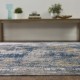 Traditional/Transitional Grey/Silver Area Rug: Regal Klondike 1811733: Grey Tones/Azure (Power-Loomed Area Rug)