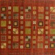 Bohemian Orange/Rust Wool Area Rug: Mafi Signature Lori LB-584 (Hand-Knotted Area Rug)
