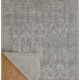 Transitional/Traditional Grey/Silver Wool Area Rug: Mafi Signature Modi LUX-636 (Hand-Knotted Area Rug)