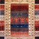 Bohemian/Traditional Multi Wool Area Rug: Karachi Lahore 21297: Multi (Hand-Knotted Area Rug)