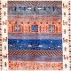 Bohemian/Traditional Multi Wool Area Rug: Karachi Lahore 21297: Multi (Hand-Knotted Area Rug)