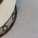 Modern/Transitional/Indoor-Outdoor Grey/Silver Area Rug: Design Organics Leeds 41249: Grey (Power-Loomed Area Rug)