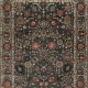 Traditional Charcoal/Black Wool Area Rug: Mafi Signature Mashad MASHAD-04 (Hand-Knotted Area Rug)
