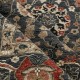 Traditional Charcoal/Black Wool Area Rug: Mafi Signature Mashad MASHAD-04 (Hand-Knotted Area Rug)