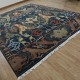 Traditional Blue/Navy Wool Area Rug: Mafi Signature Mashad MASHAD-21 (Hand-Knotted Area Rug)