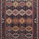 Traditional Blue/Navy Wool Area Rug: Mafi Signature Mashad MASHAD-37 (Hand-Knotted Area Rug)