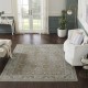 Traditional Beige/Tan Area Rug: Regal Maison Quartz 1813369: Taupe/Sage (Power-Loomed Area Rug)